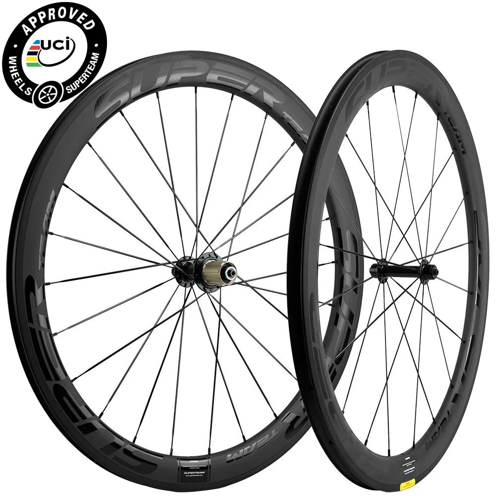 

Комплект карбоновых колес Superteam UCI, 50 мм, Ширина 23/25 мм, 700C