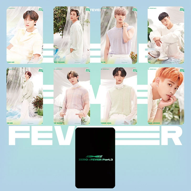 Альбом Zero : Fever Part.3 Lomo 8 шт./компл. Kpop Ateez открытки с принтом Photocard для поклонников