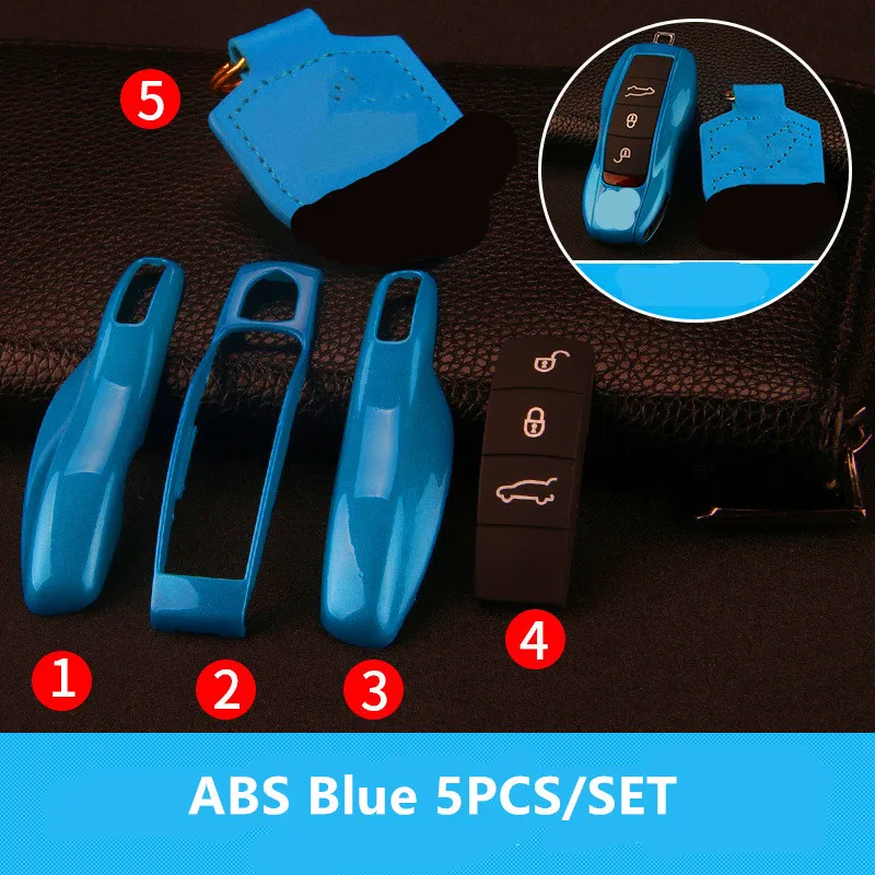 5 шт. Автомобильный Дистанционный ключ чехол кейс для брелока набор Porsche Panamera Spyder
