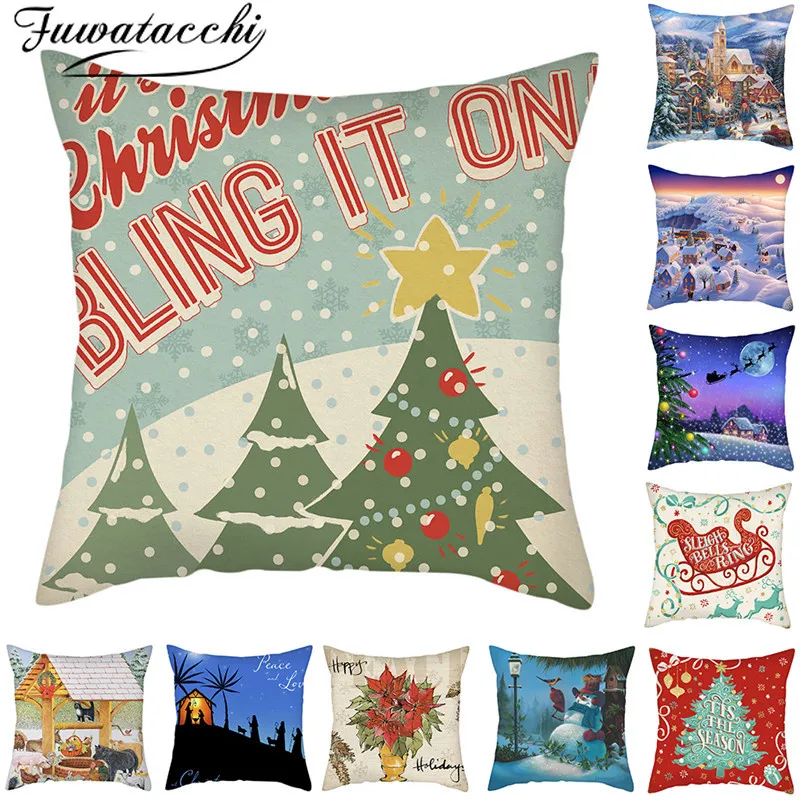 Фуватакчи Колокольчик для елки наволочка Снеговик наволочки подарок детей