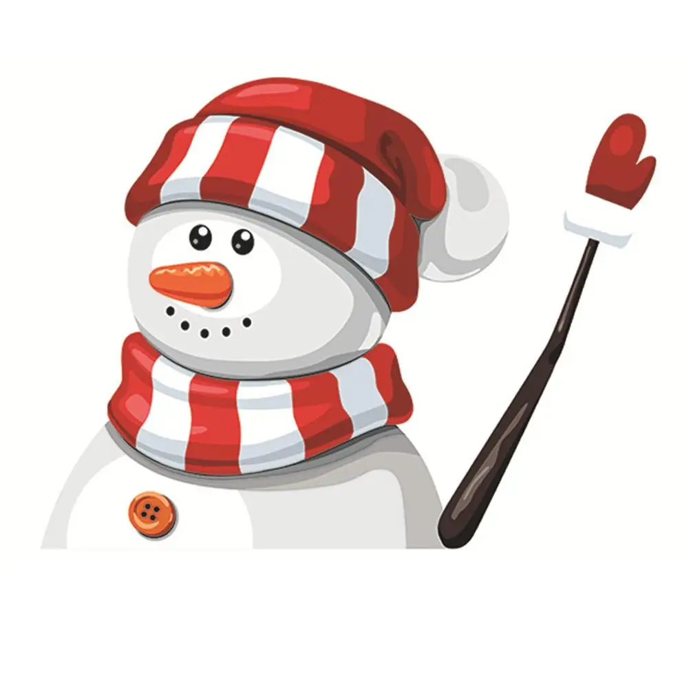 Рождественская наклейка на автомобиль заднее стекло автомобиля ветровое Санта