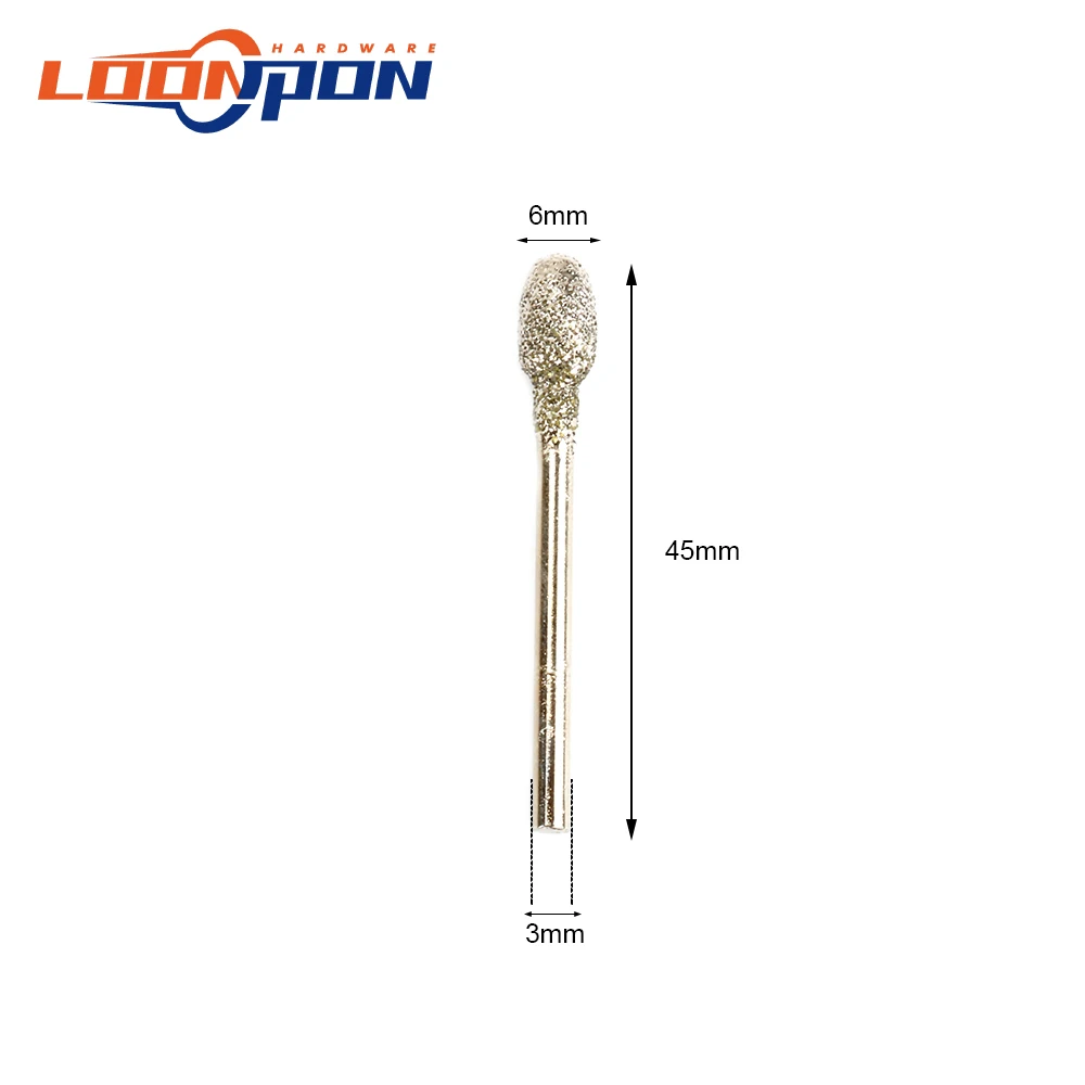 20 шт. 6 мм овальные Алмазные Заусенцы вольфрамовые сверла с покрытием