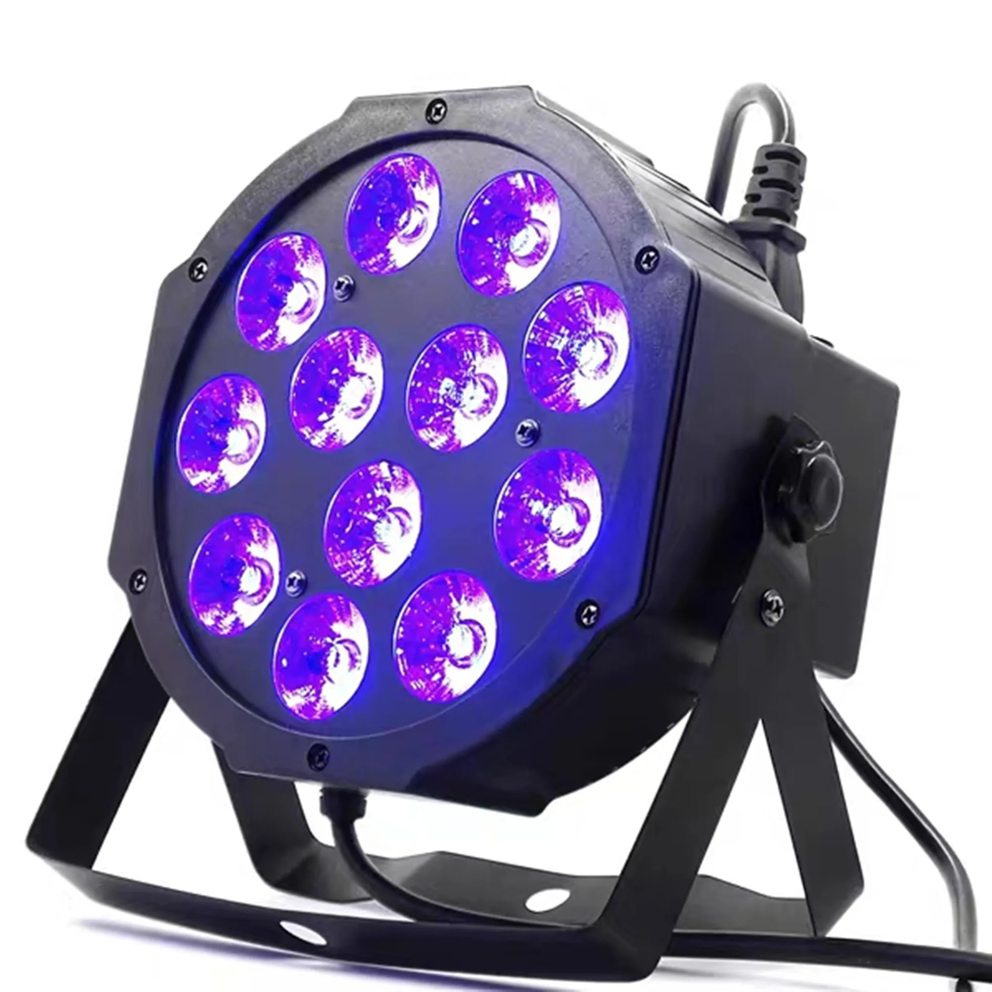12x12 Вт светодиодные прожекторы RGBW 4 в 1 плоский светодиодный прожектор dmx512 для