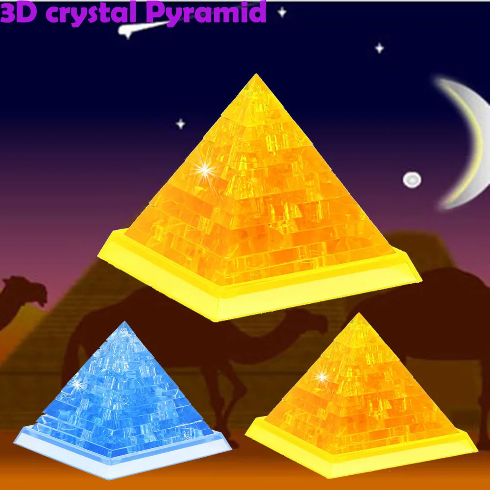Развивающие игрушки для детей 3d головоломки Пазлы Милая модель пирамиды Diy
