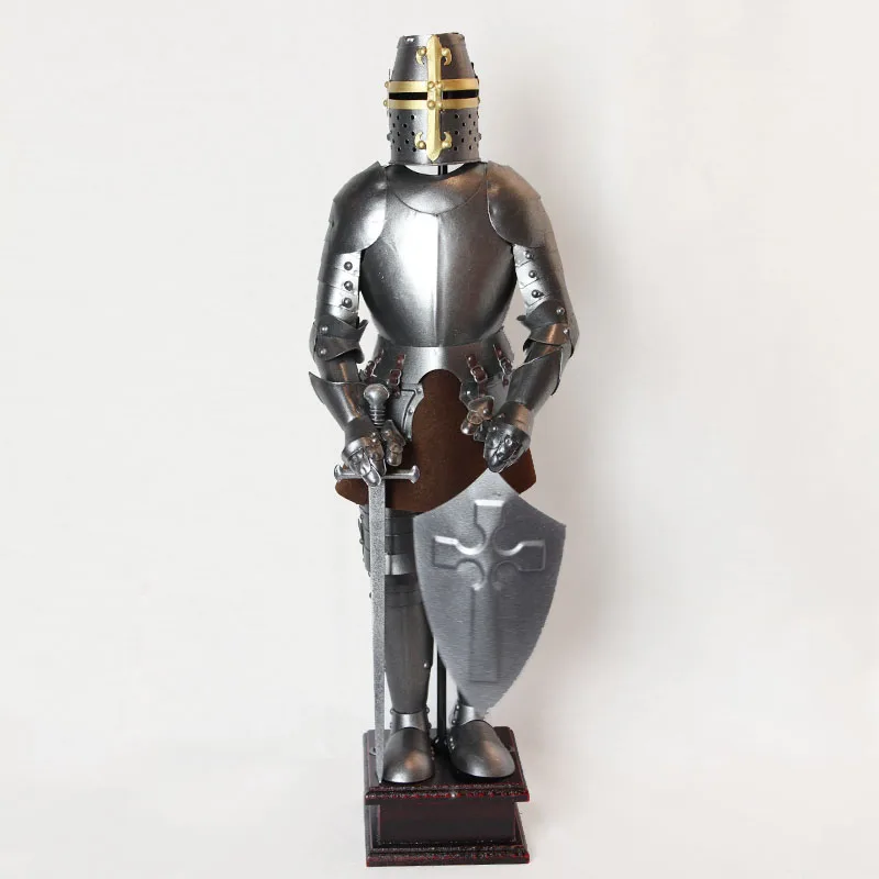 Старинные европейские римские солдаты Броня Воин железная Модель винный ТВ шкаф