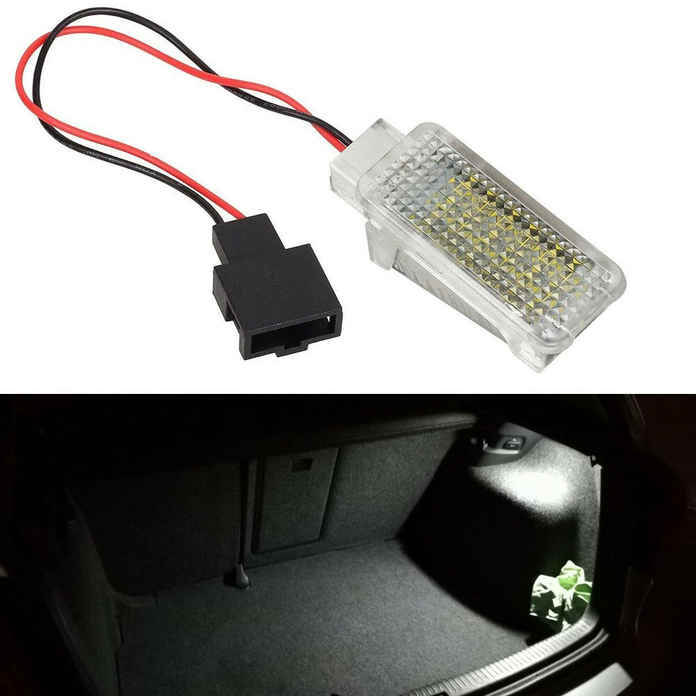 

Car LED Luggage Compartment Light 3528 SMD LED Trunk Boot Light Module White 12V 6000K For SEAT Leon Mk3 5F 2013-2019