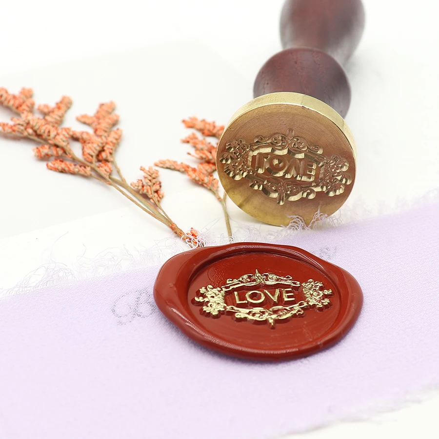 Печать с надписью Love восковая печать винтажная для рукоделия карточки конверты