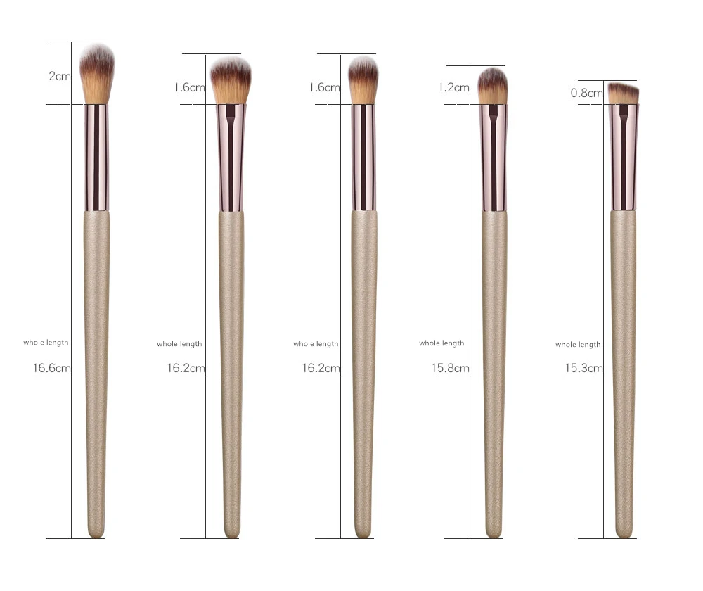 10 pcs Professional Makeup Brushes Metal Tube Paint Handle Eye shadow Eyelash Concealer Cosmetic brush Set drop shipping