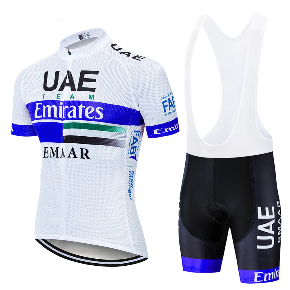 Cycling suit Команда ОАЭ PRO Велоспорт Джерси 9D гель велосипед шорты Костюм MTB Ropa Ciclismo мужские летние велосипедный майон culotte одежда - Цвет: Cycling suit