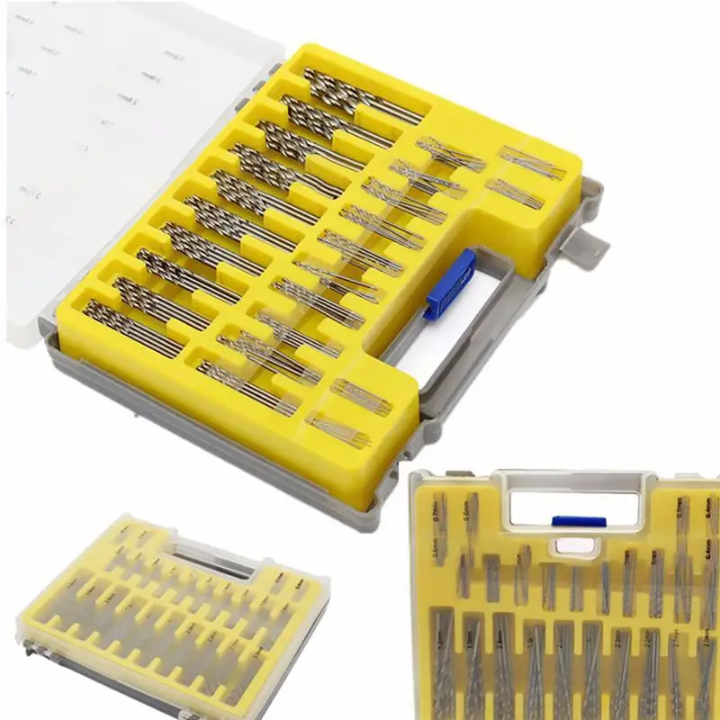 150 шт из высокопрочной стали микро насадка спирального сверла набор мини