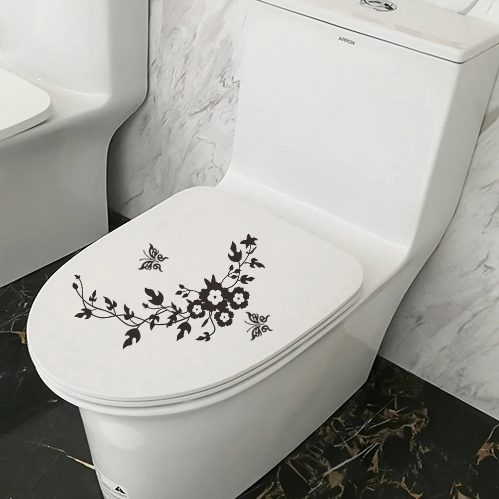 Новые настенные наклейки в виде бабочек для ванной комнаты украшение туалета