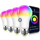 Умная лампа с регулируемой яркостью E27 E26 B22 RGB и CCT, 85-265 В переменного тока