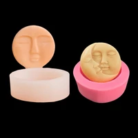 gift clay wax handmade tool love design candle silicone mould soap mold moonsun face epoxy resin
