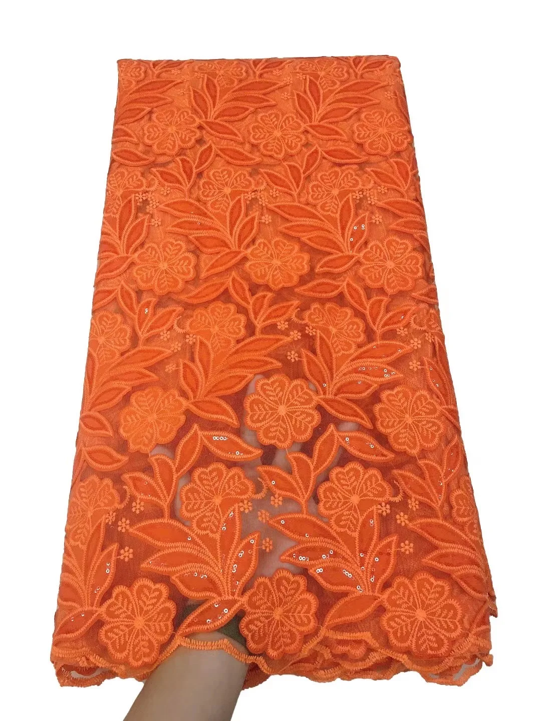 

Velvet Lace Fabric New African Lace Fabric French Lace Velvet Fabric Nigeria Embroidered 5 Yards/piece with High quality Sequins