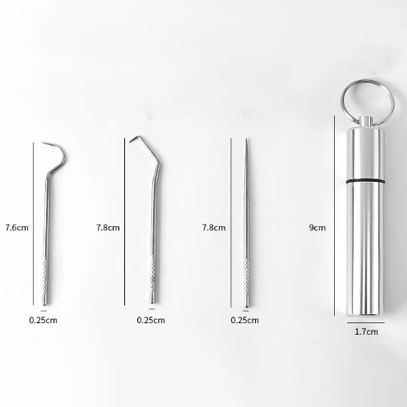 

Dental Hygiene Tool Kit Dentist Tartar Scraper Calculus Plaque Remover Oral Care Utensil 3PCS