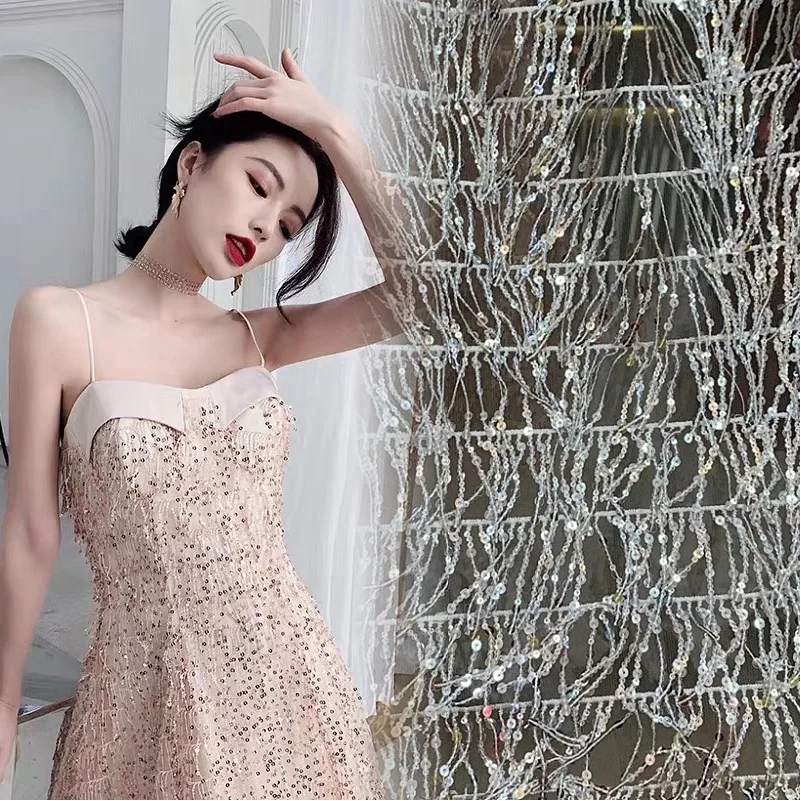 Точечная сетчатая ткань с блестками оптовая продажа наружная торговля тяжелая