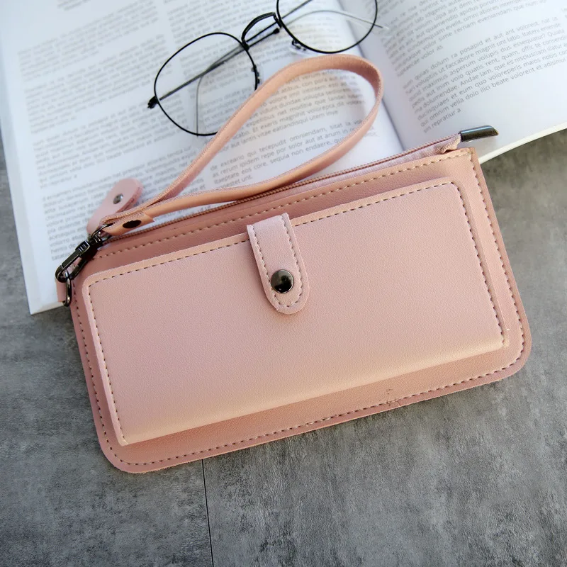 

Women Long Wallet Leather Women's Purse and Wallet Design Lady Party Clutch Female Card Holder Carteras Y Bolsos De Mujer