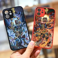 chinese style phone case for iphone 13 12 11 mini pro xr xs max 7 8 plus x matte transparent back cover
