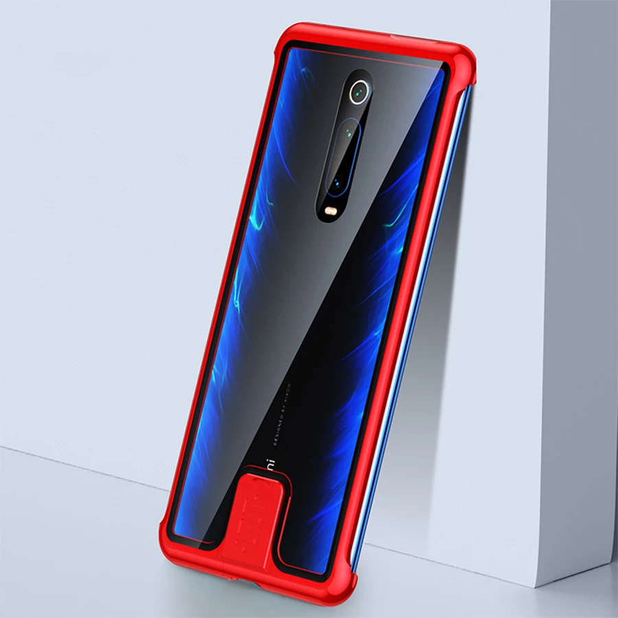 Red LeDun K20pro металлический бампер чехол для Xiao mi xaomi mi 9t mi 9t Pro mi 9tpro Red mi K20 Pro HD закаленное стекло задняя крышка Coque тонкий безрамочный - Цвет: Red LeDun