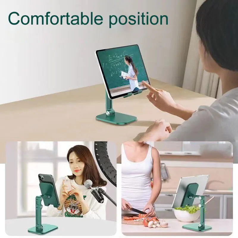 mobile phone stand desktop lazy tablet universal folding portable lifting metal office huawei ipad aluminum alloy support frame free global shipping