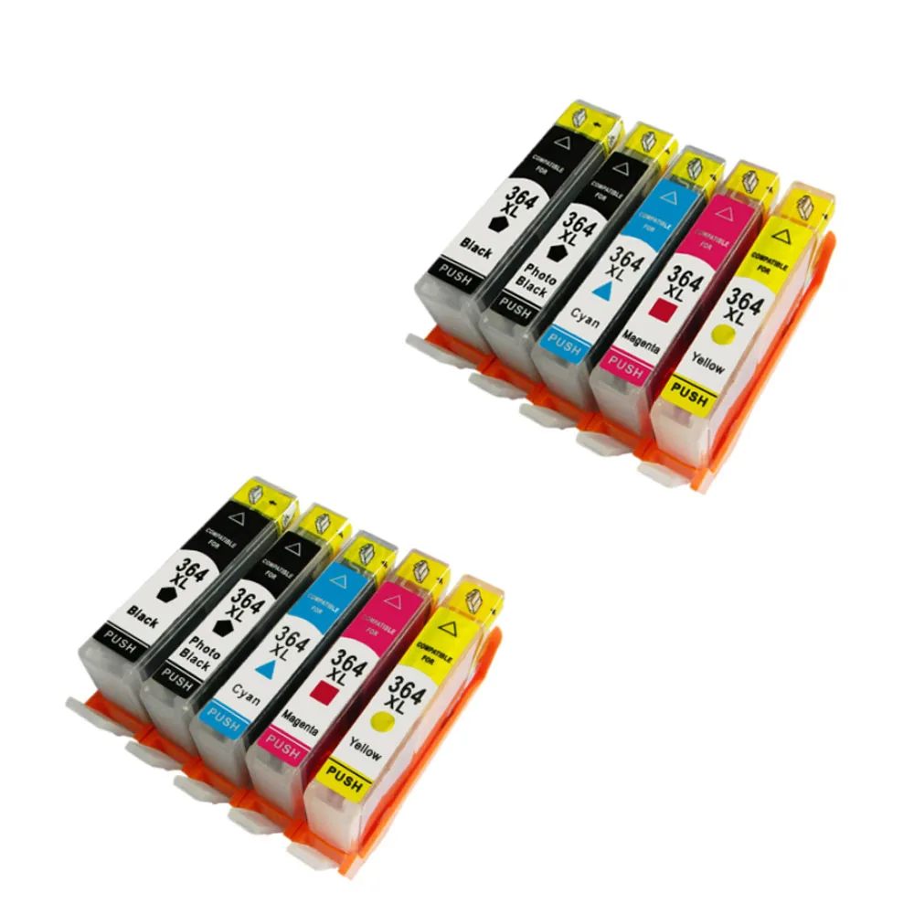 10 упаковок 364XL для HP фотосессия Deskjet 3070A 5510 6510 B209a C510a C309a Printer|Чернильные картриджи| |