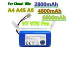 Сменный аккумулятор для робота-пылесоса chuwi ilif A4 A4S A6 A9, V7, v7s pro, 14,8 в, 6800 мАч, оригинал, 100%