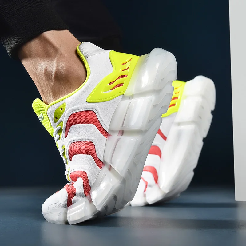 

Men Sneakers Breathable Comfortable Men Casual Shoes for Men Height Increasing Hard-Wearing Flat Men Shoes Zapatillas Hombre