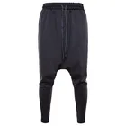 Брюки-султанки мужские в стиле хиппи, уличная одежда, свободные джоггеры, штаны с заниженной мотней в стиле панк, черные, серые, на весну-осень, X9189