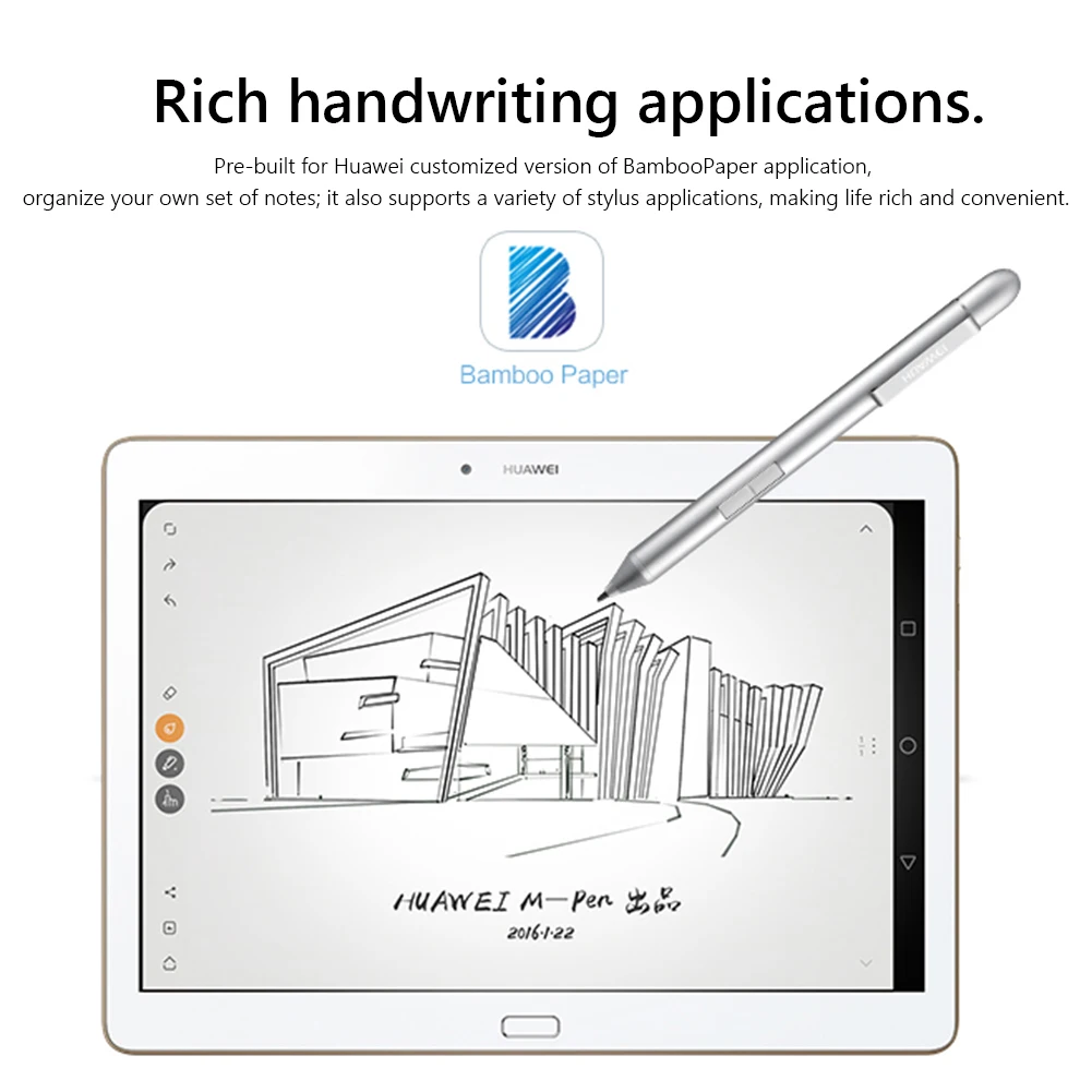 Планшет емкостная сенсорная ручка для рисования активный стилус карандаш Huawei