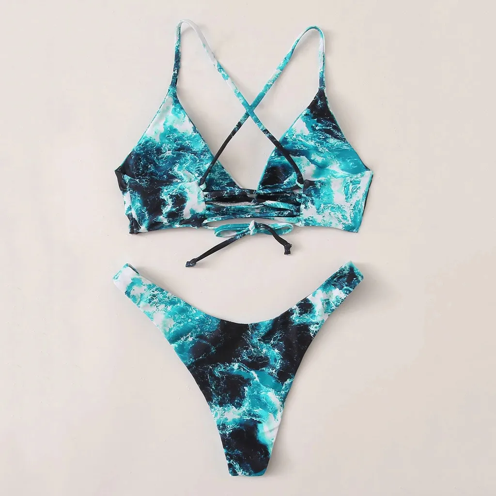 Купальник женский с чашками пуш-ап пикантный купальный костюм бразильский