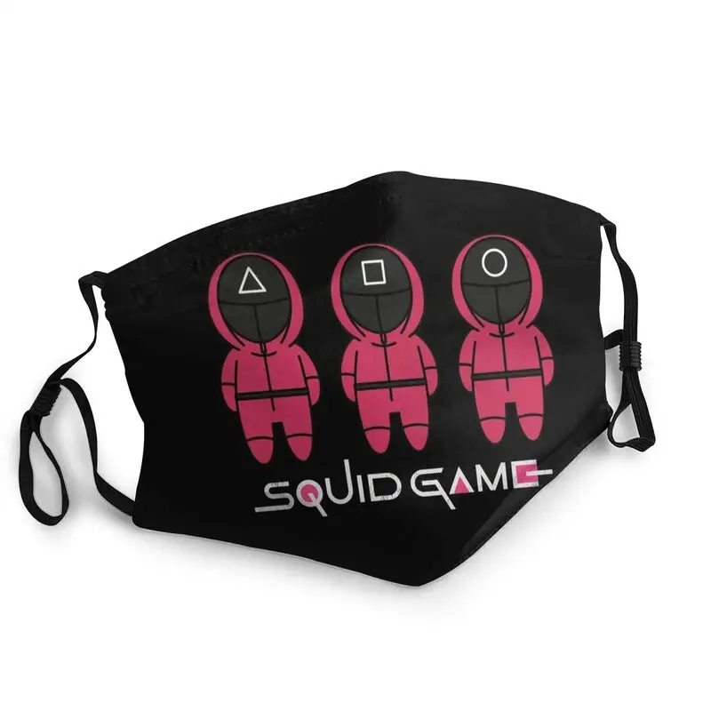 

Squid Game Netflix I Washable Mouth Face Mask Adult Unisex Netflix Movie Mask Dustproof Protection Cover Respirator Muffle