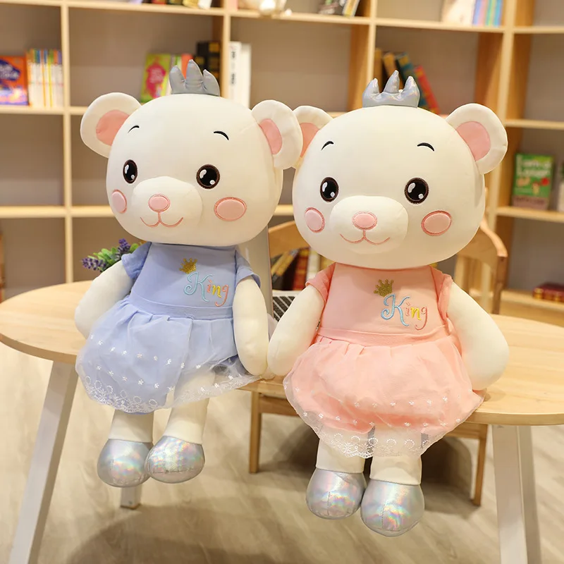 Лидер продаж мягкий Huggable принцесса медведь кукла плюшевая игрушка Мягкое