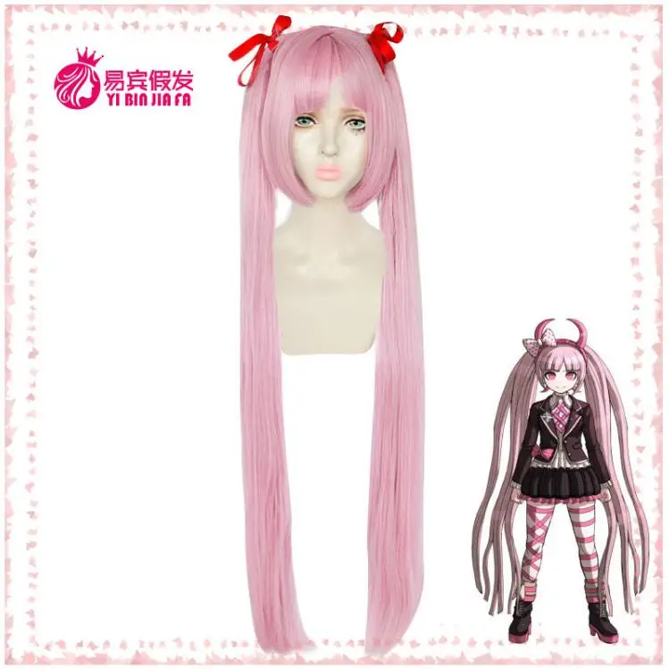 Cosplay Anime Women Long Wig Danganronpa Utsugi Kotoko Costume Dangan Ronpa Another Episode Heat Resistant Hair ( No Headwear )