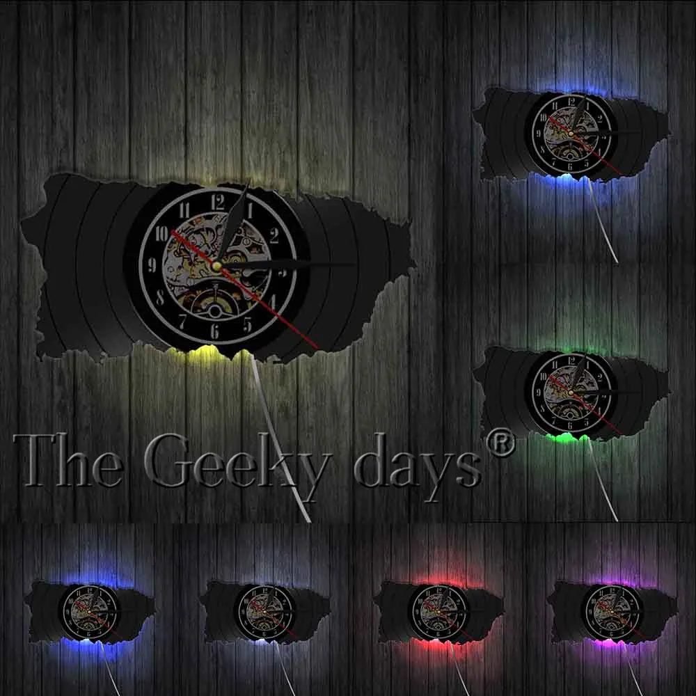 Настенные часы для украшения дома виниловые записи в США и США|Настенные часы| |