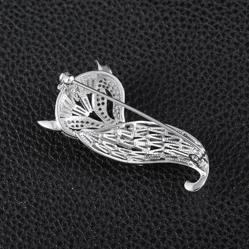 Винтажная брошь Лисичка Роскошные хрустальные ювелирные изделия животных Броши