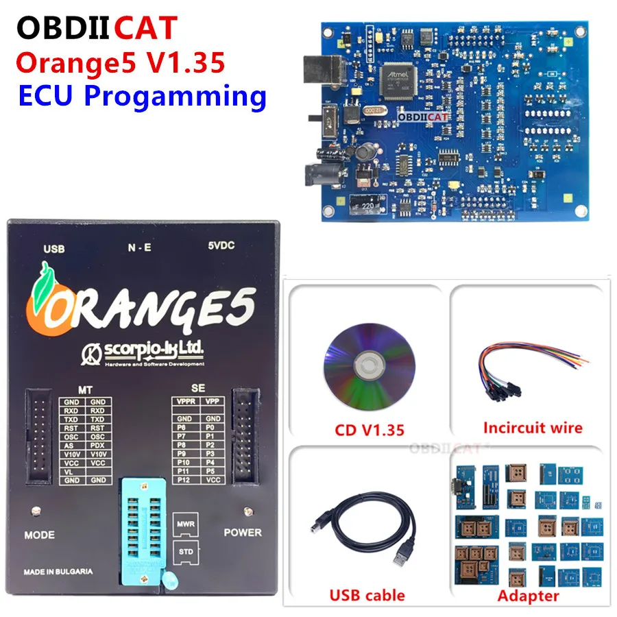Лучшая цена! Оранжевый 5 с полным адаптером новая версия оранжевый программист