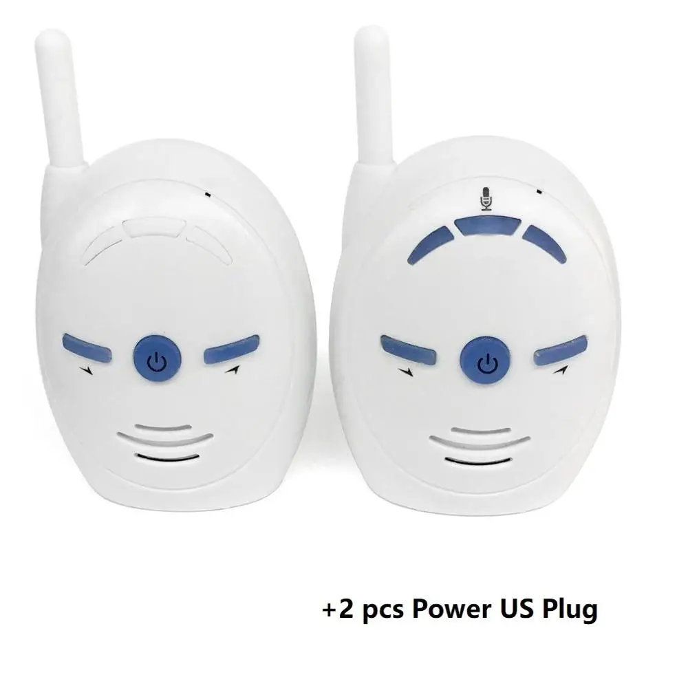 US Plug Портативный 2,4 ггц беспроводной цифровой аудио детский монитор чувствительная передача двухполосная беседа кристально чистый плач голосовая сигнализация EU US Plug - Цвет: US Plug