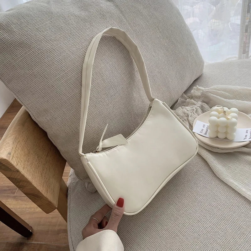 

New Trend Fashion Pure Color Women's Bag Designer Series Insfeng One Shoulder Portable Simple Versatile Net Red Underarm Bag