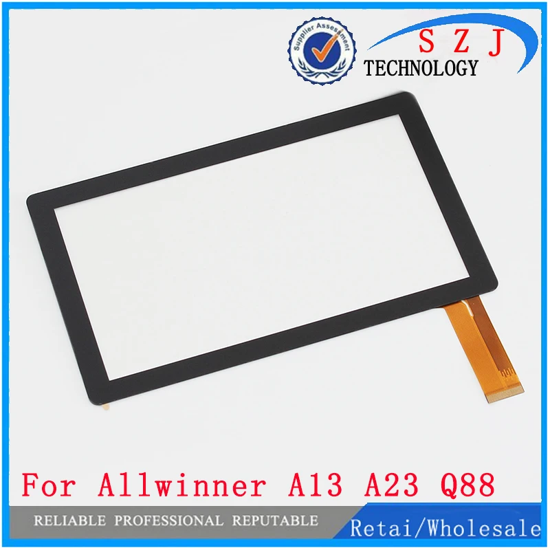 

New 7'' inch Tablet PC Replacement Capacitive Touch Screen Digitizer Panel For Allwinner A13 A23 Q8 Q88 Free shipping