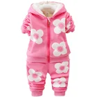 Весенне-осенняя одежда для маленьких мальчиков и девочек, комплект одежды с мультяшным милым медведем + брюки, комплект одежды для девочек, детская одежда 6 месяцев-4 года