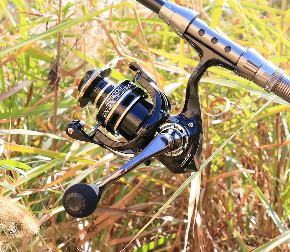 Full Metal 5.2:1 Fishing Spinning Reel 8KG Max Drag Spool Wheel Carp Casting AC2000-7000 Series | Спорт и развлечения