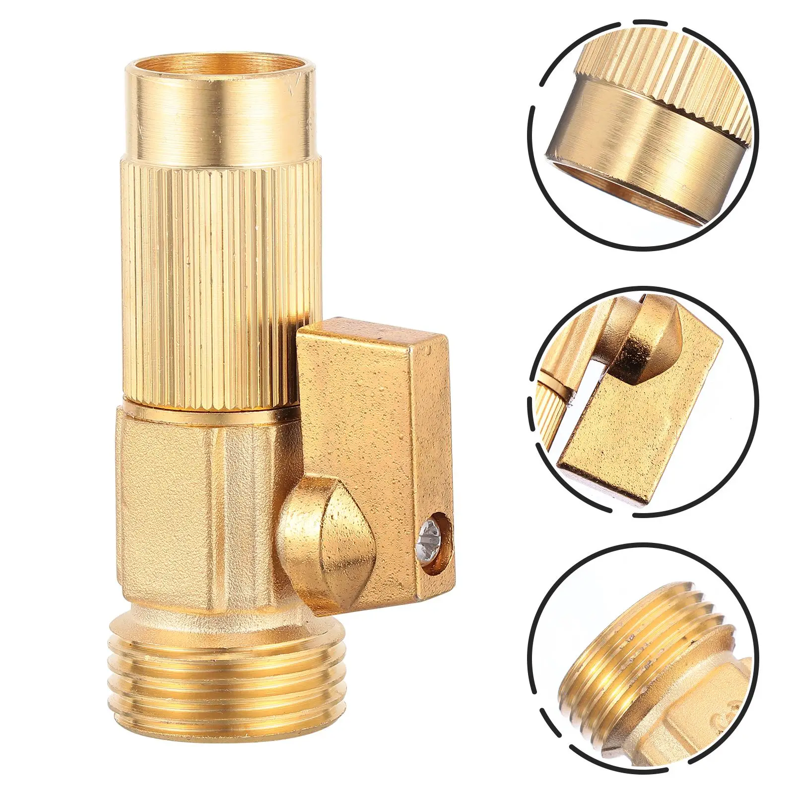 

1 Set Brass Handle Telescopic Tube Valve EU Standard Garden Hose Shut Off Valve
