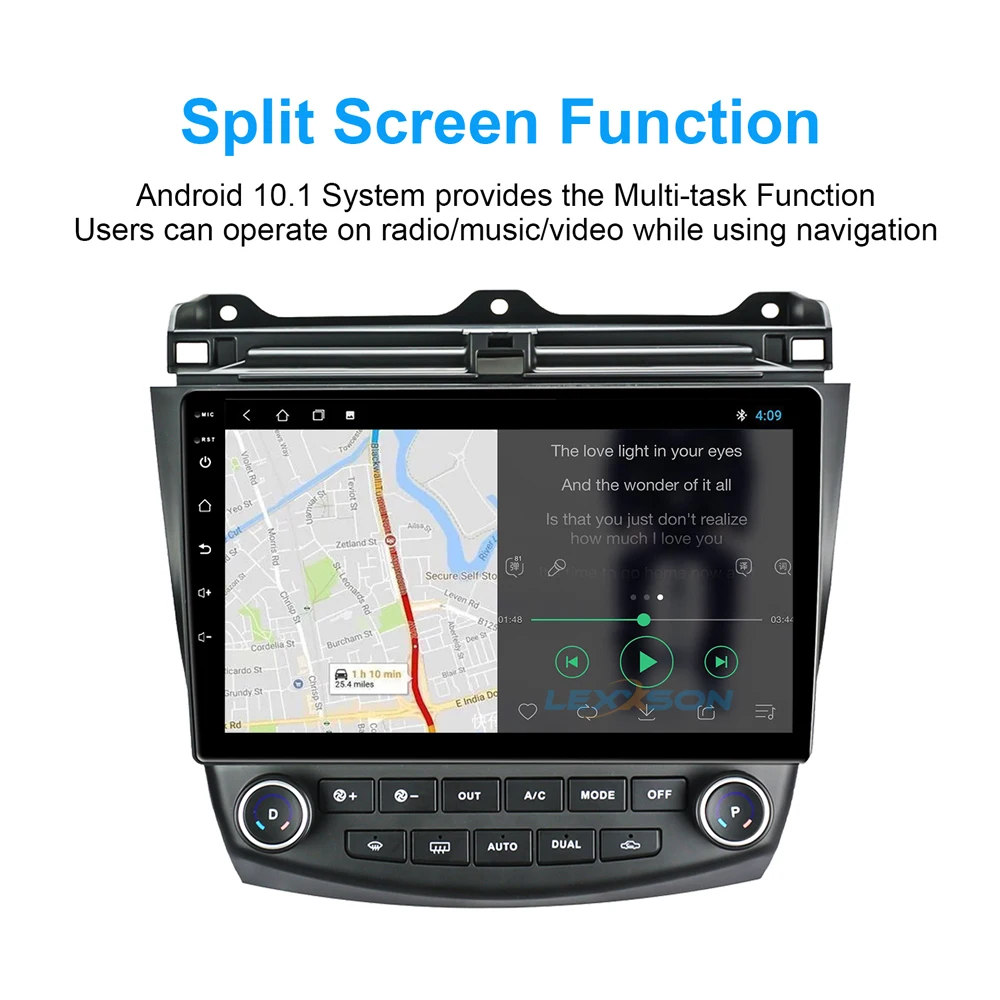 Автомагнитола DSP 2 ГБ + 32 Android 10 стерео IPS экран GPS Bluetooth Mirror Link плеер для Honda Accord 7th 2003