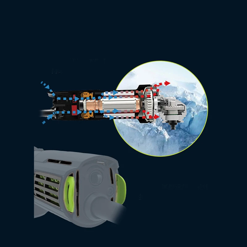 900 Вт режущий полировщик задний переключатель угловая шлифовальная машина