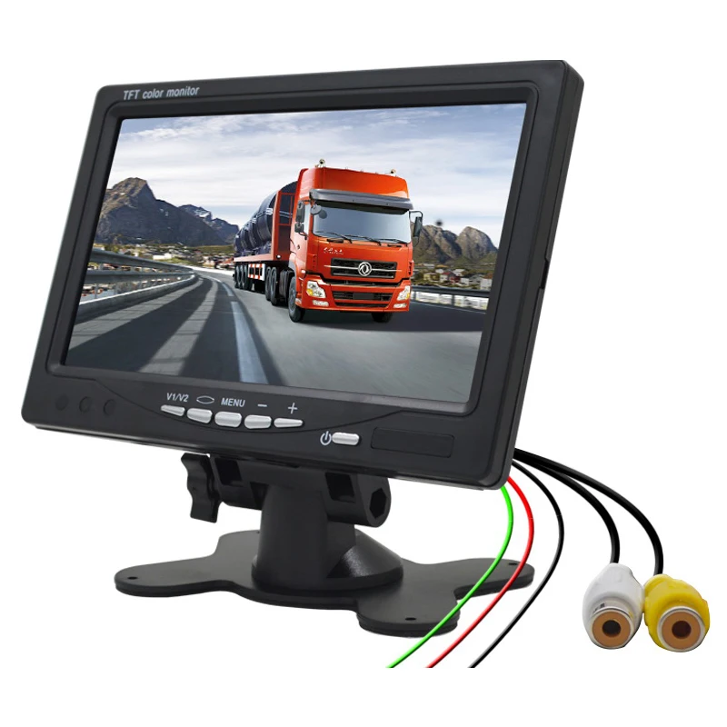 Автомобильное парковочное зеркало заднего вида монитор 2 видео вход для камеры