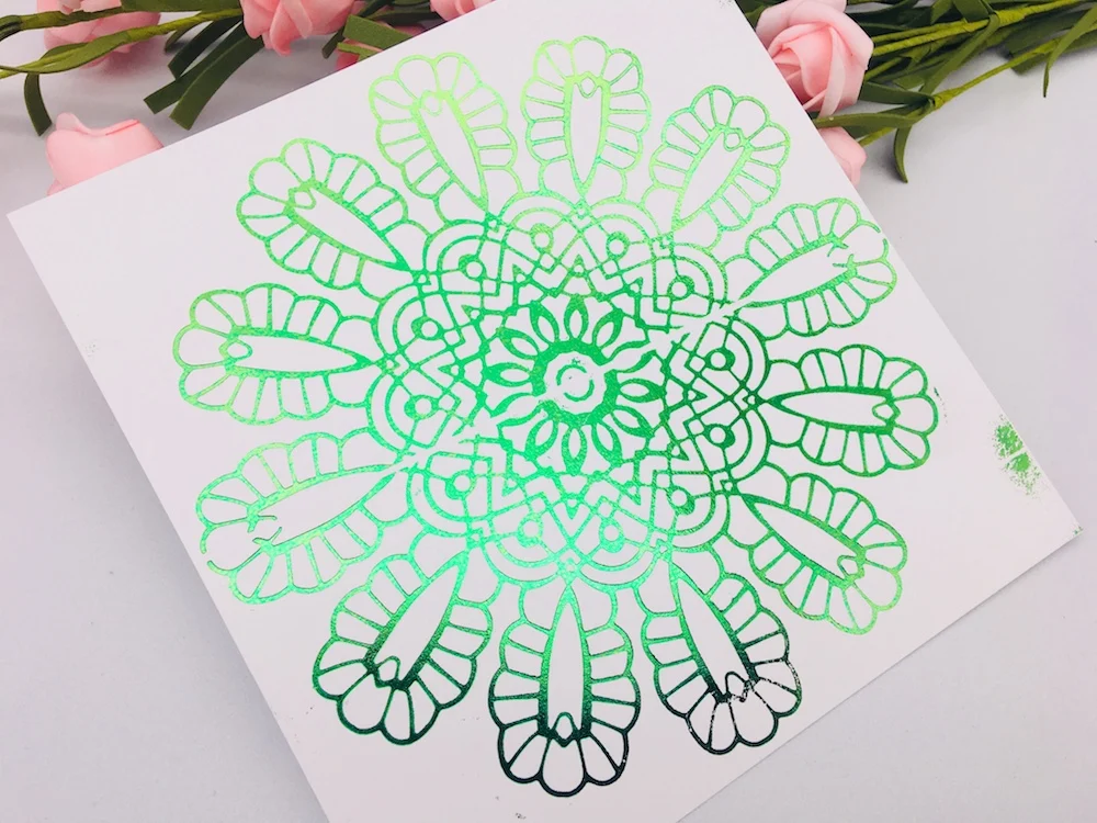 Горячая фольга пластина Штамповка металлический штамп полукруглая Цветочная