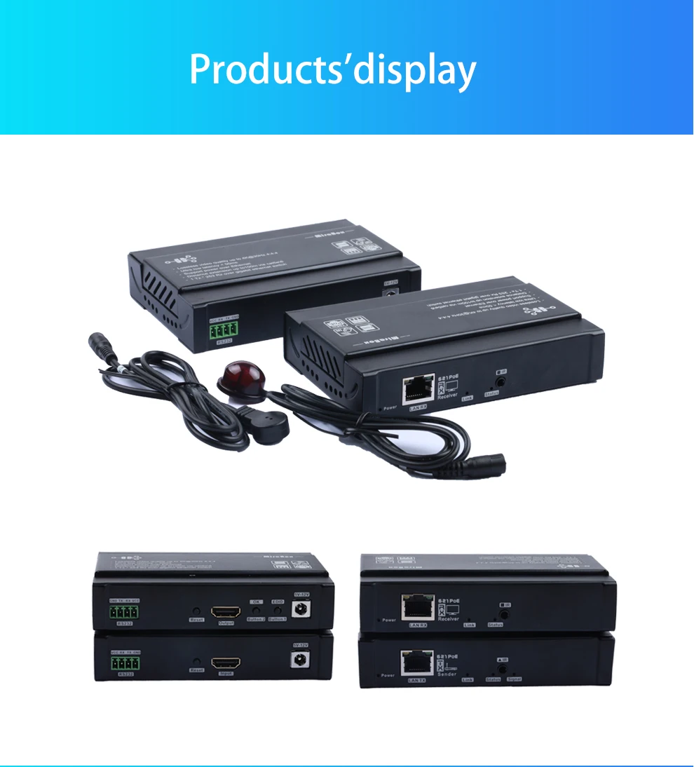 Удлинитель HDMI без потерь 4K через IP Cat5e Cat6 до 328ft (100m) поддерживает Dolby-true