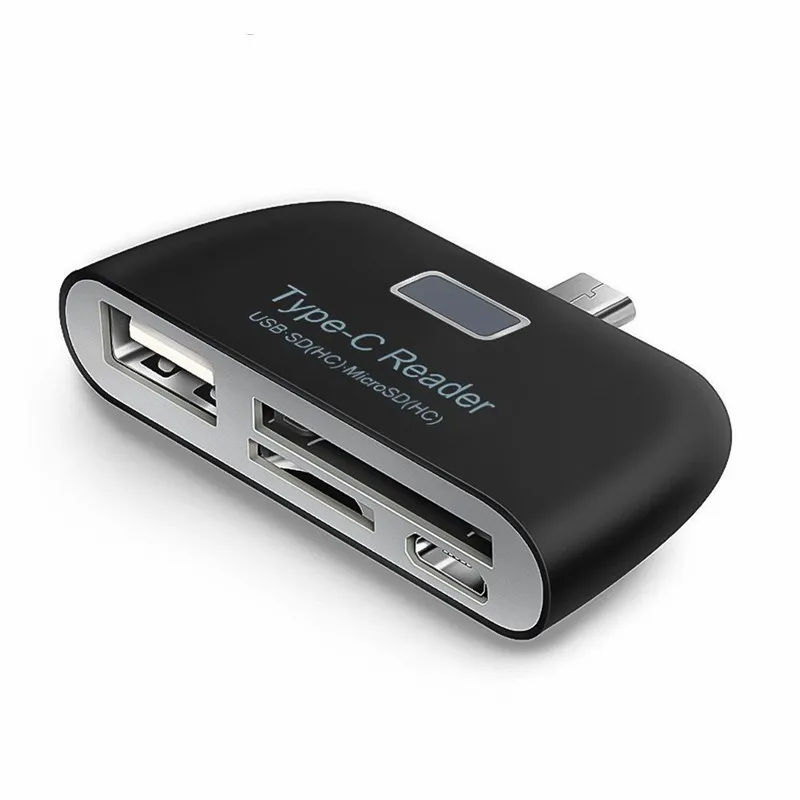 Micro SD кард-ридер USB C 3,1 type C к USB 3,0 OTG концентратор адаптер