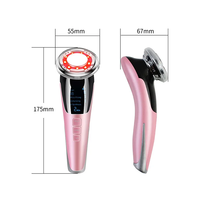 

Handhold Home Hot&Cold LED Photon Facial Wrinkle Removal Anti Aging EMS Skin Care Device