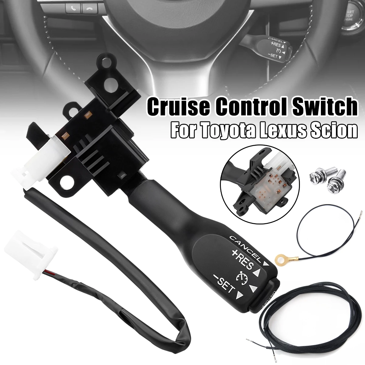 LHD 84632-34011 автомобильный круиз-контроль переключатель и провод для Toyota Corolla Yaris Hilux Camry Auris Prius Land Cruiser RAV4 8463234017